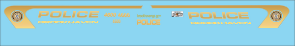 Brookhaven, Georgia Police Department 1/43 waterslide decals