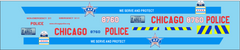 Chicago, Illinois Police Department 1/24-1/25 waterslide decals