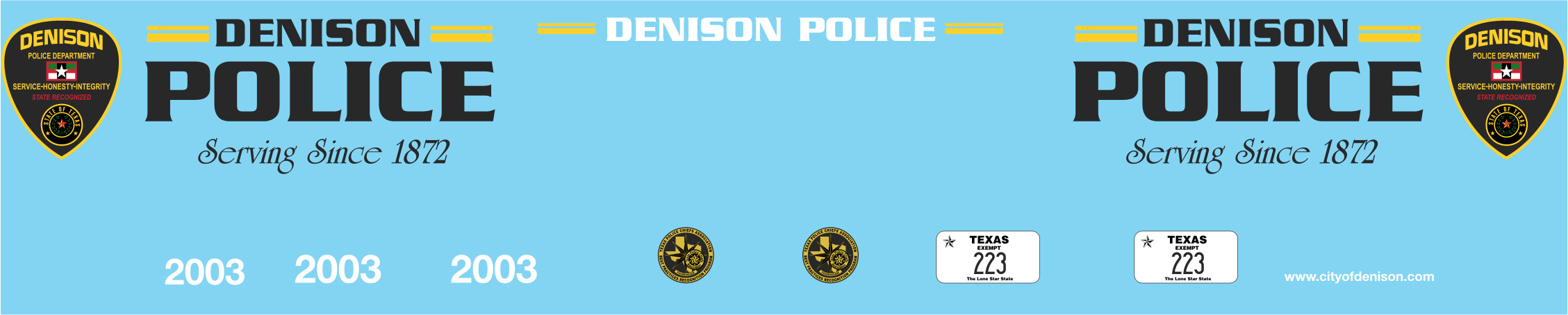 1/43 Denison Texas Police Department graphics