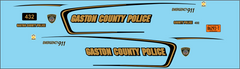 Gaston County, North Carolina Police Department 1/24-1/25 waterslide decals
