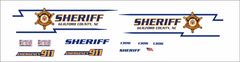 Guilford County, North Carolina Sheriff's Department 1/43 waterslide decals
