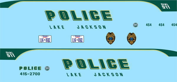 1/43 Lake Jackson, Texas Police Department