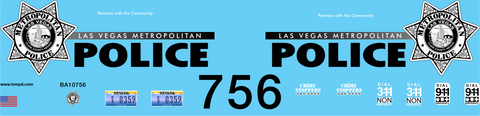 1/24 Las Vegas Metro Police Department graphics