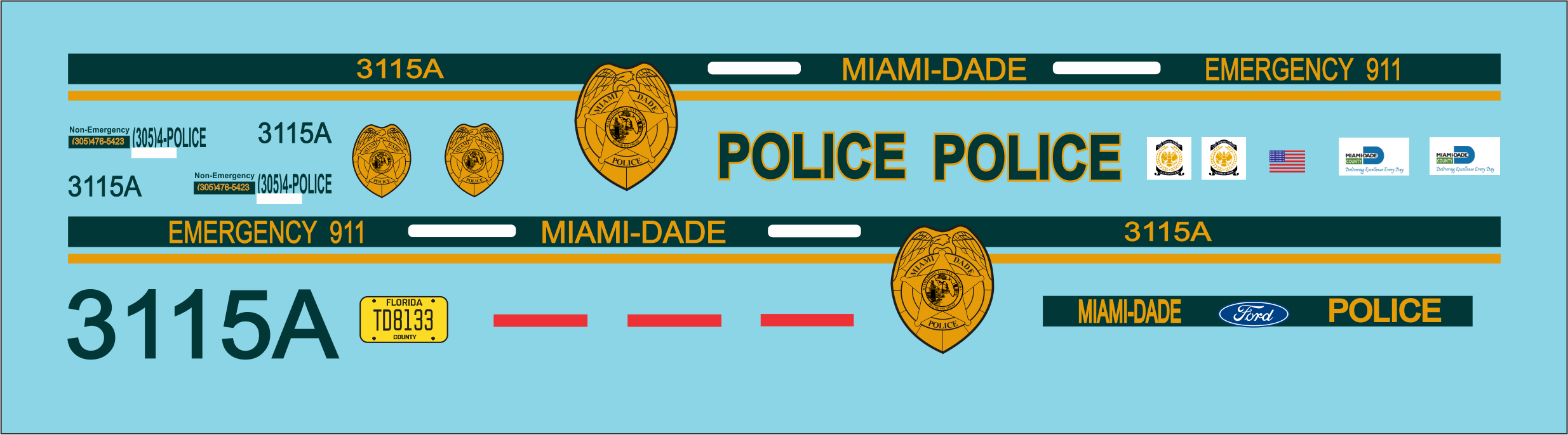 1/43 Miami-Dade, Florida Police Department
