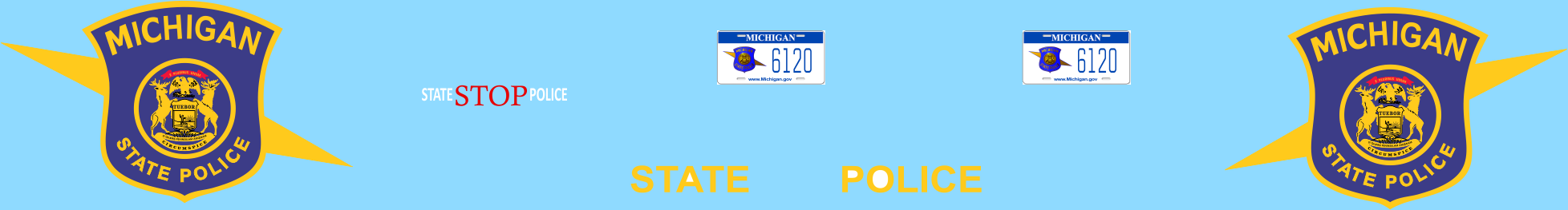 1/24-1/25 Michigan State Police waterslide decals