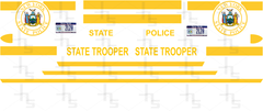 1/43 New York State Police waterslide decals