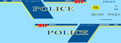1/43 Orlando, Florida Police Department waterslide decals