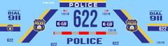 1/24-1/25 Philadelphia, Pennsylvania Police Department waterslide decals