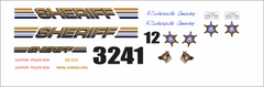 1/43 Riverside County, California Sheriff's Department waterslide decals