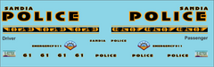 1/43 Sandia, New Mexico Tribal Police Department waterslide decals