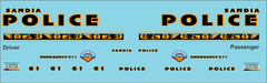 1/24-1/25 Sandia, New Mexico Tribal Police Department waterslide decals