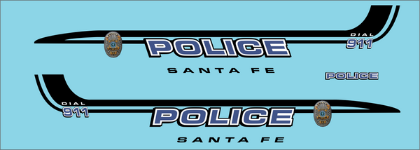 1/43 Santa Fe, Texas Police Department waterslide decals