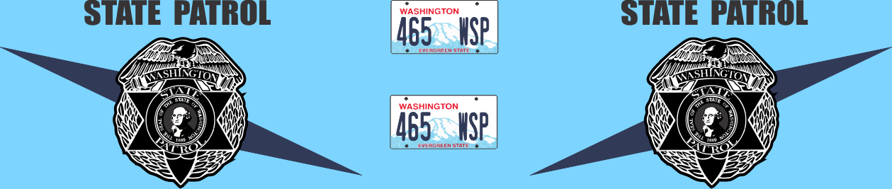 1/43 Washington State Police waterslide decals